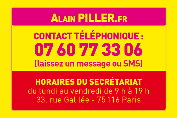 Contact téléphonique Alain Piller